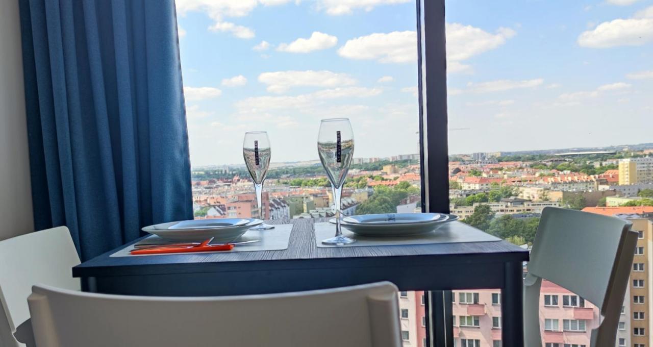 Aleda Tower, 14 Floor, Balkon Apartment Szczecin Exterior photo