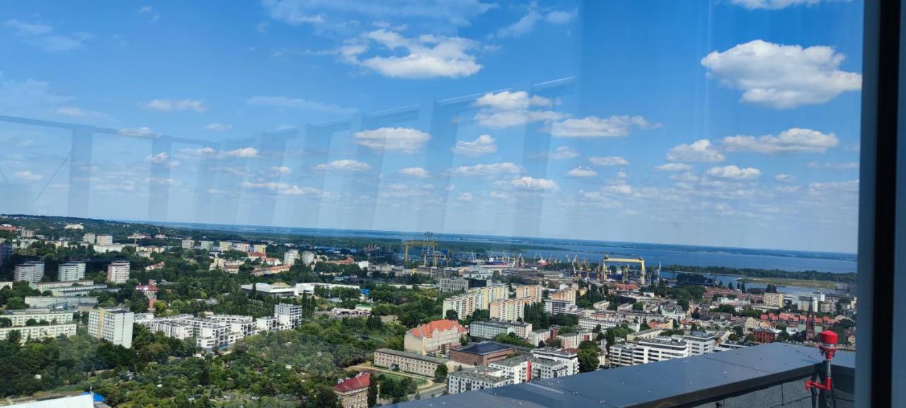 Aleda Tower, 14 Floor, Balkon Apartment Szczecin Exterior photo
