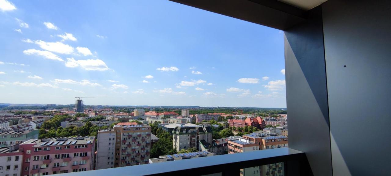 Aleda Tower, 14 Floor, Balkon Apartment Szczecin Exterior photo